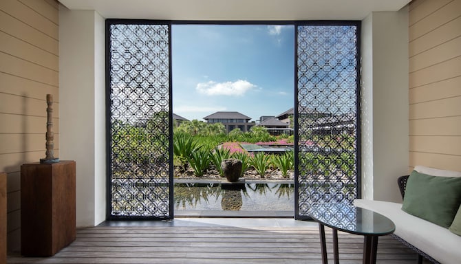 Radisson Blu Hotel, Bali Uluwatu - Blick vom Gästezimmer