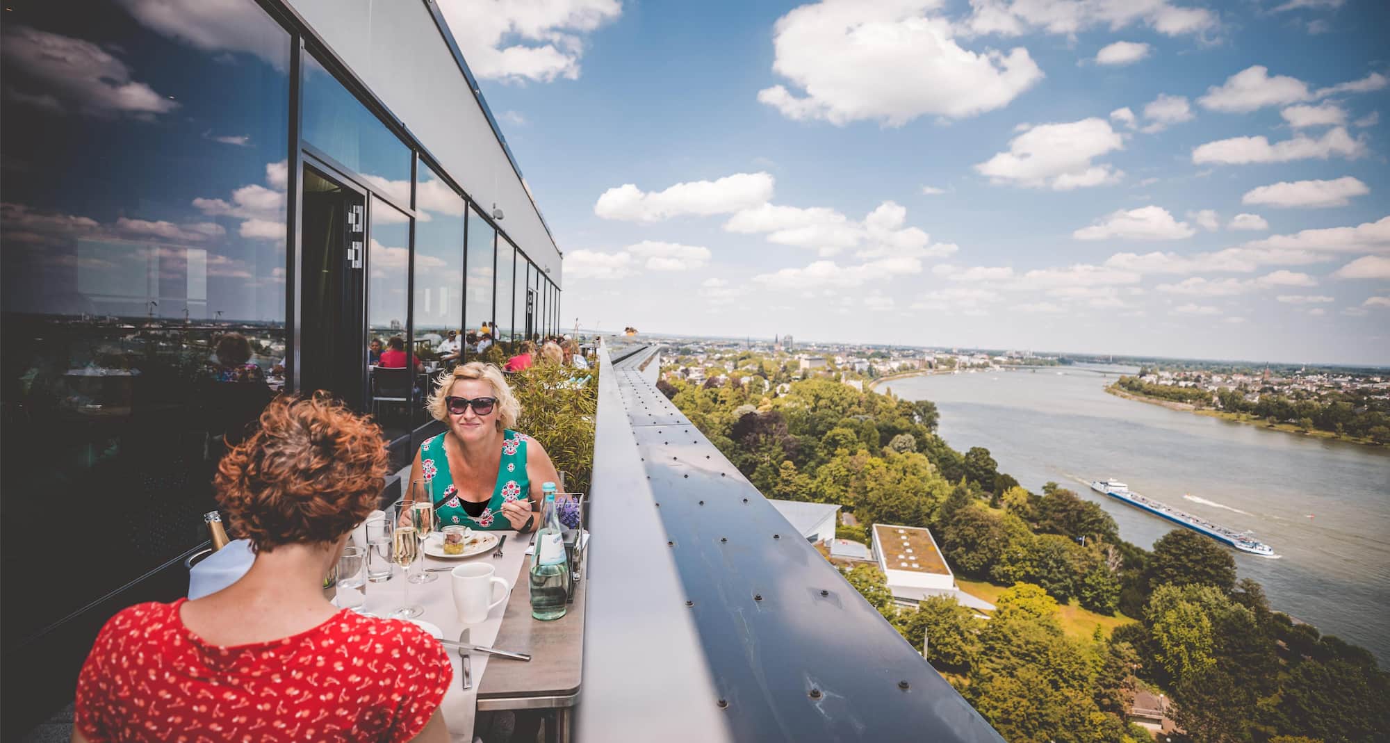 Radisson Blu Hotel, Bonn - Rooftop dining with Rhine views
