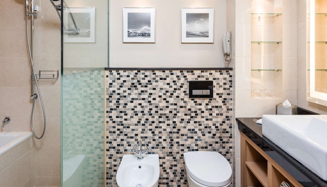 Radisson Blu Hotel, Doha - Standard Room with twin beds bathroom