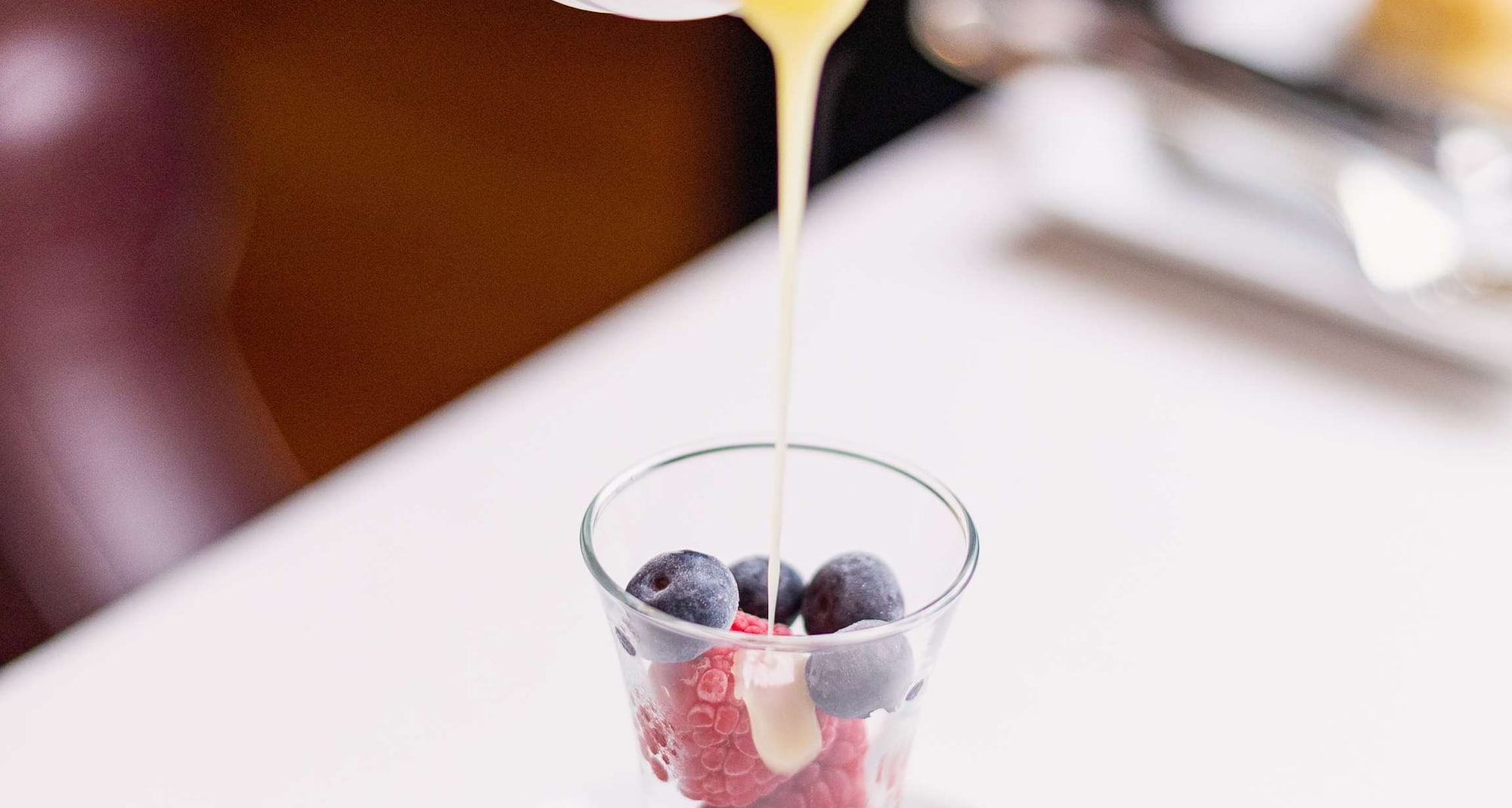 Radisson Blu Hotel, Doha - Frozen Berries with White Chocolate Whiskey Sauce