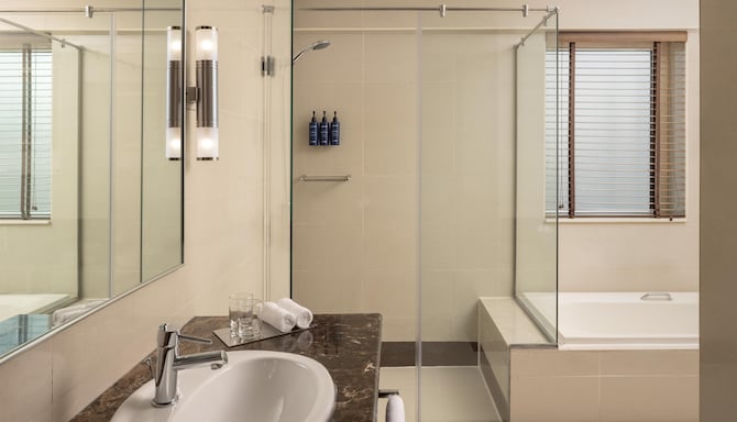 Radisson Blu Hotel, Dubai Barsha Heights - حمام غرفة الضيوف