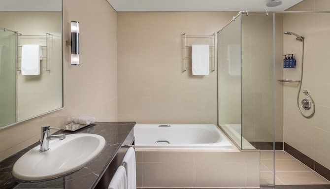 Radisson Blu Hotel, Dubai Barsha Heights - حمام الجناح