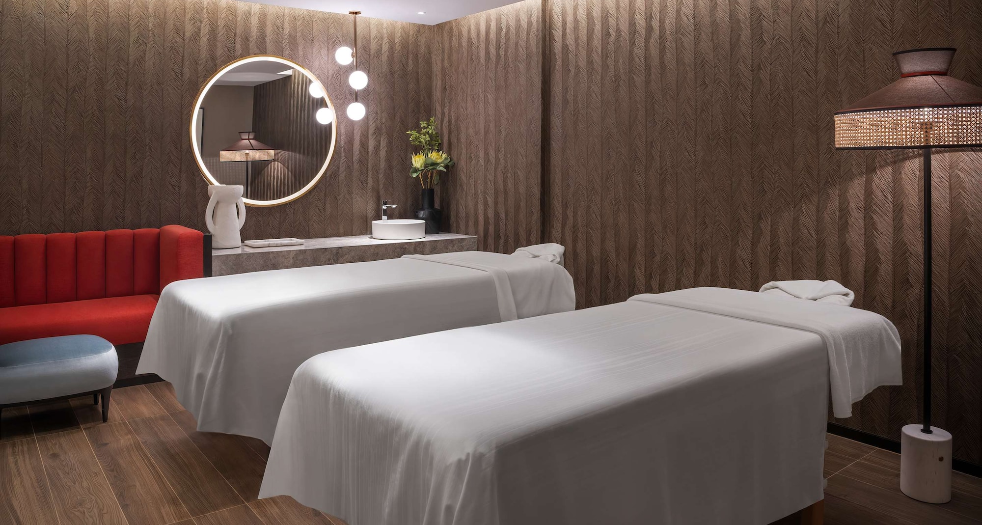 Salle de soins double du spa