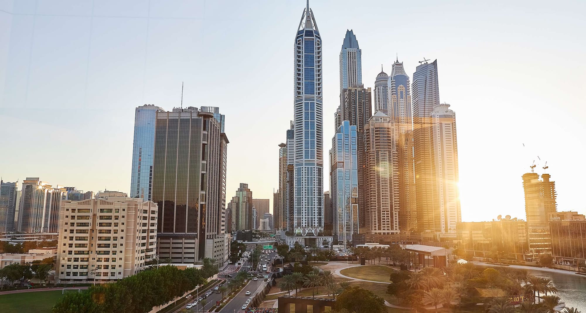 Radisson Blu Hotel, Dubai Media City - View from Tamanya Terrace Rooftop