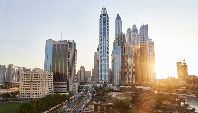 Radisson Blu Hotel, Dubai Media City - View from Tamanya Terrace Rooftop