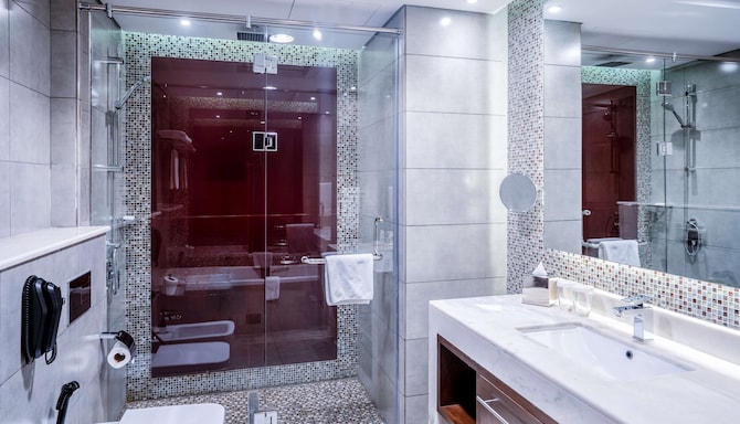 Radisson Blu Hotel, Dubai Waterfront - Suite & Premium Room bathroom