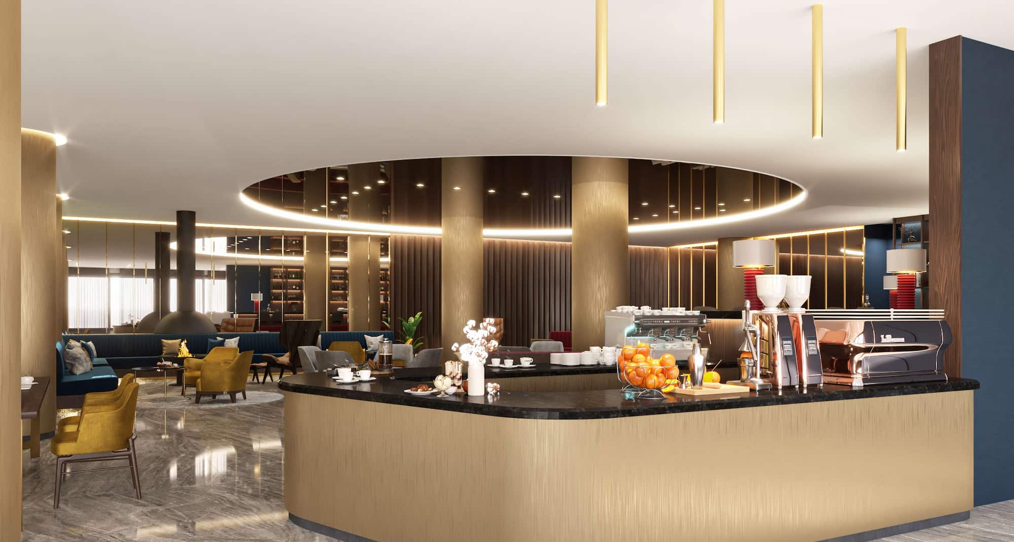 Radisson Blu Hotel, Florence - Lobby, Bar & Lounge