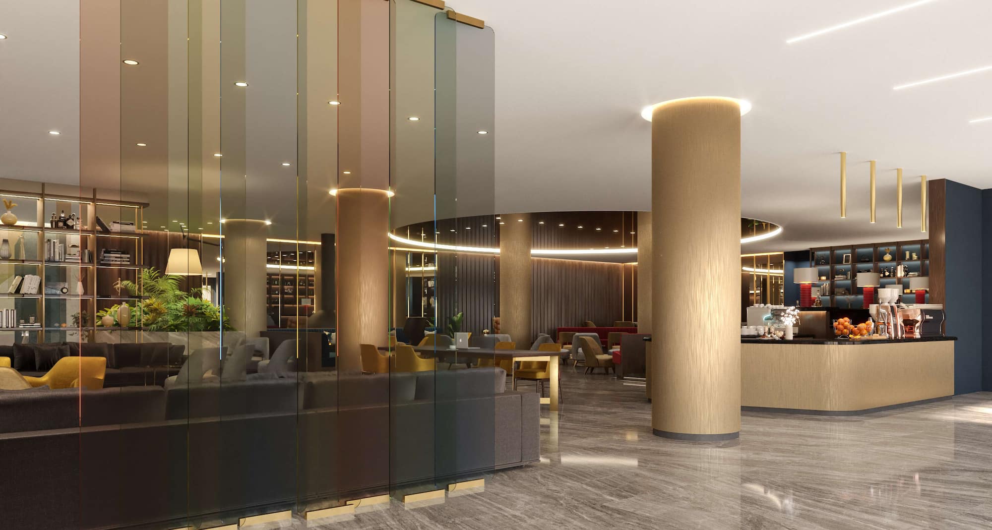 Radisson Blu Hotel, Florence - Lobby, Bar & Lounge