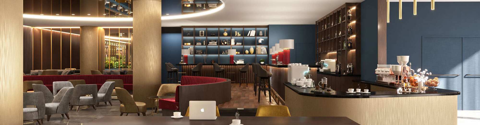 Radisson Blu Hotel, Florence - Lobby, Bar and Lounge