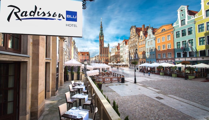 Radisson Blu Hotel, Gdansk — taras przy restauracji