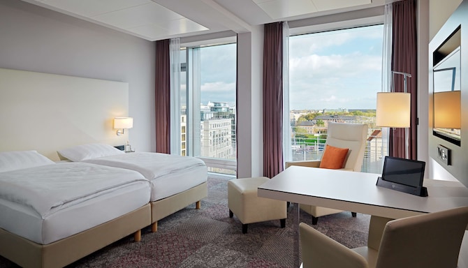 Radisson Blu Hotel, Leipzig - Premium Room view