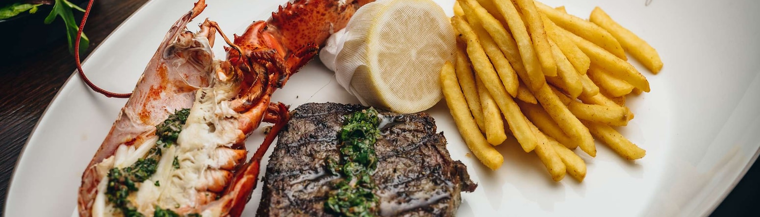 Radisson Blu Edwardian Grafton Hotel, London - Steak and Lobster - Surf and Turf
