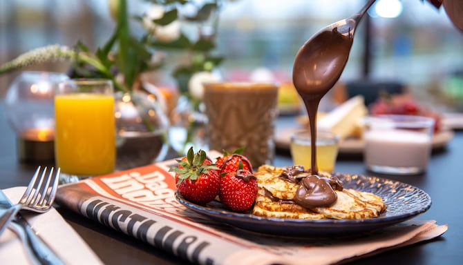 Radisson Blu Hotel, Lund - Pancakes for breakfast