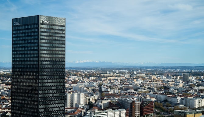 Radisson Blu Hotel, Lyon - Vue panoramique - Alpes