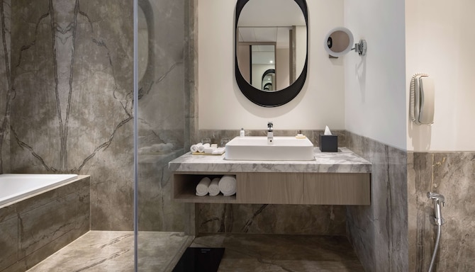 Radisson Blu Hotel, Mumbai International Airport - Business Class Room bathroom