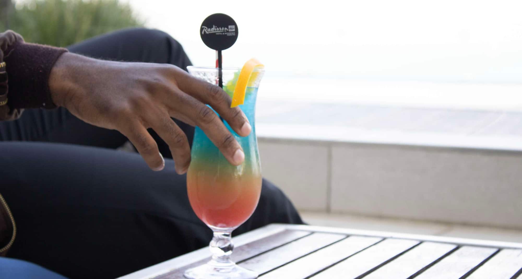 Room service breakfast tray