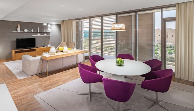 Radisson Blu Hotel & Residence, Riyadh Diplomatic Quarter - Two Bedroom Duplex living room