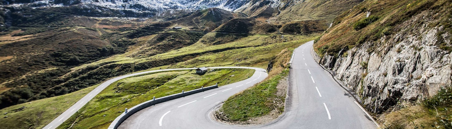 Radisson Blu Hotel, Reussen Andermatt - Oberalp pass road