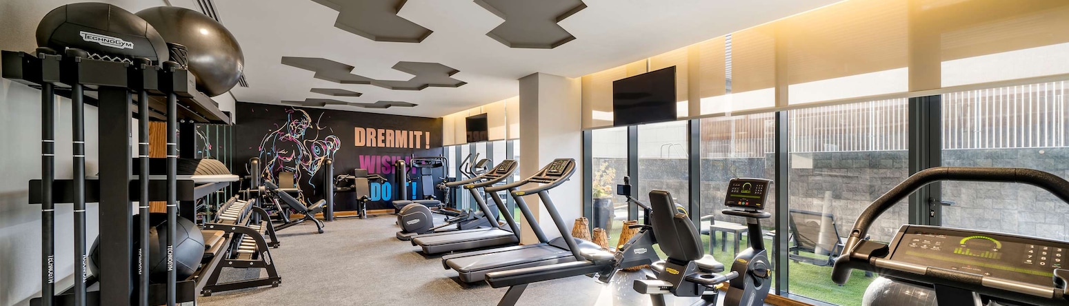 فندق راديسون بلو، الرياض قرطبة، صالة ألعاب رياضية للرجال بإطلالة خارجية