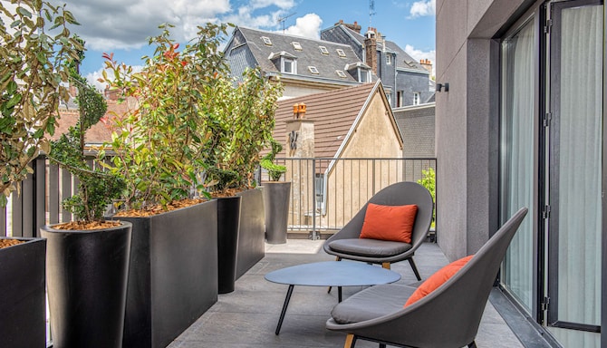 Radisson Blu Hotel, Rouen Centre - Junior Suite terrace