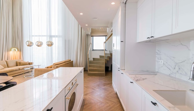 Radisson Blu Hotel, Sopot - Suite kjøkken / kjøkkenkrok