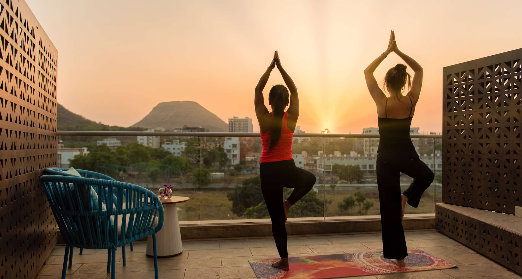 Radisson Blu Hotel and Spa, Nashik - Yoga at sunset