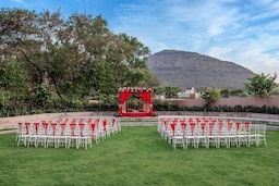 Radisson Blu Hotel & Spa, Nashik - Godavari Lawns Wedding set up by day