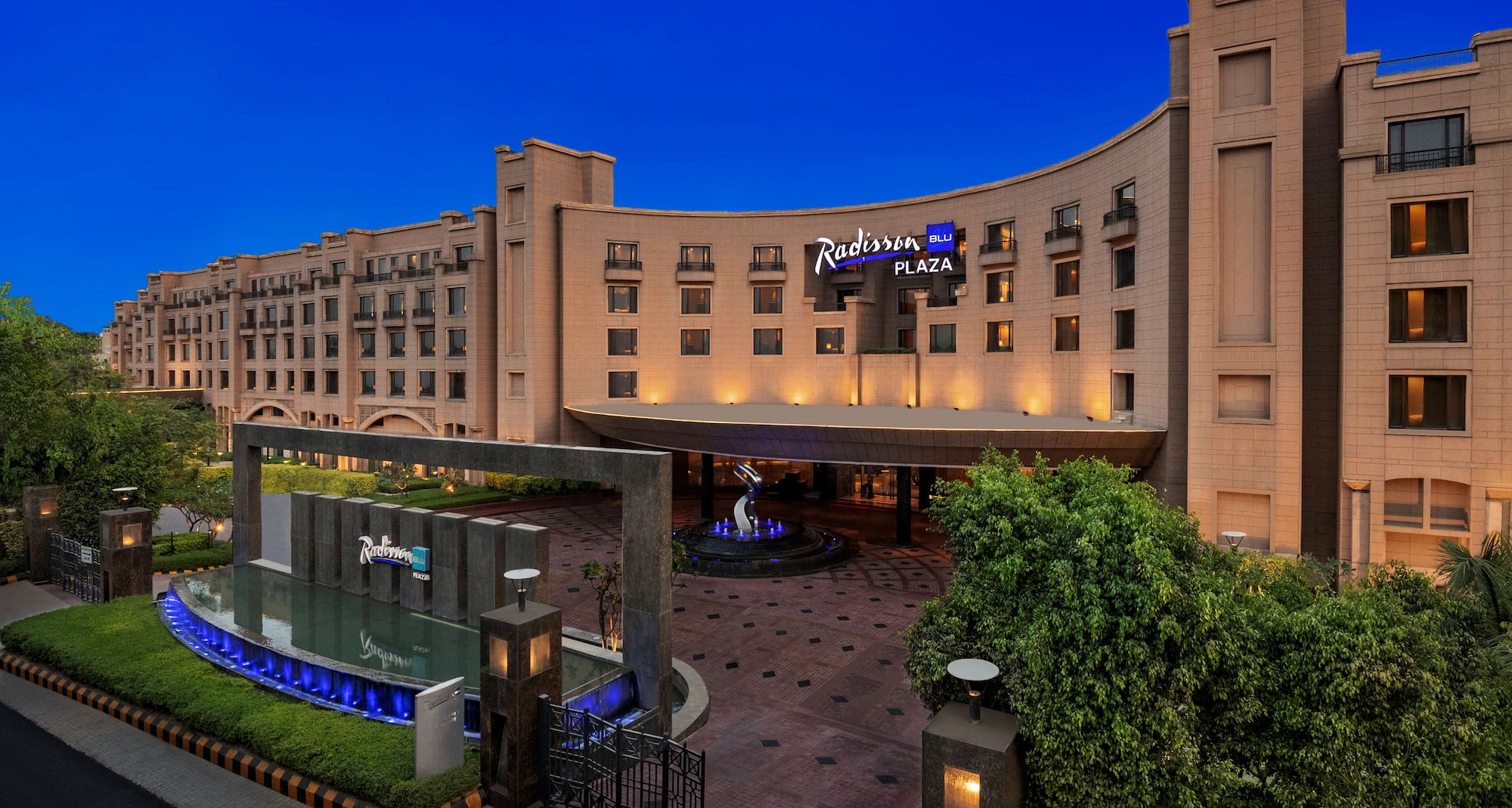 Radisson Blu Plaza Hotel, Delhi Airport - Exterior night view