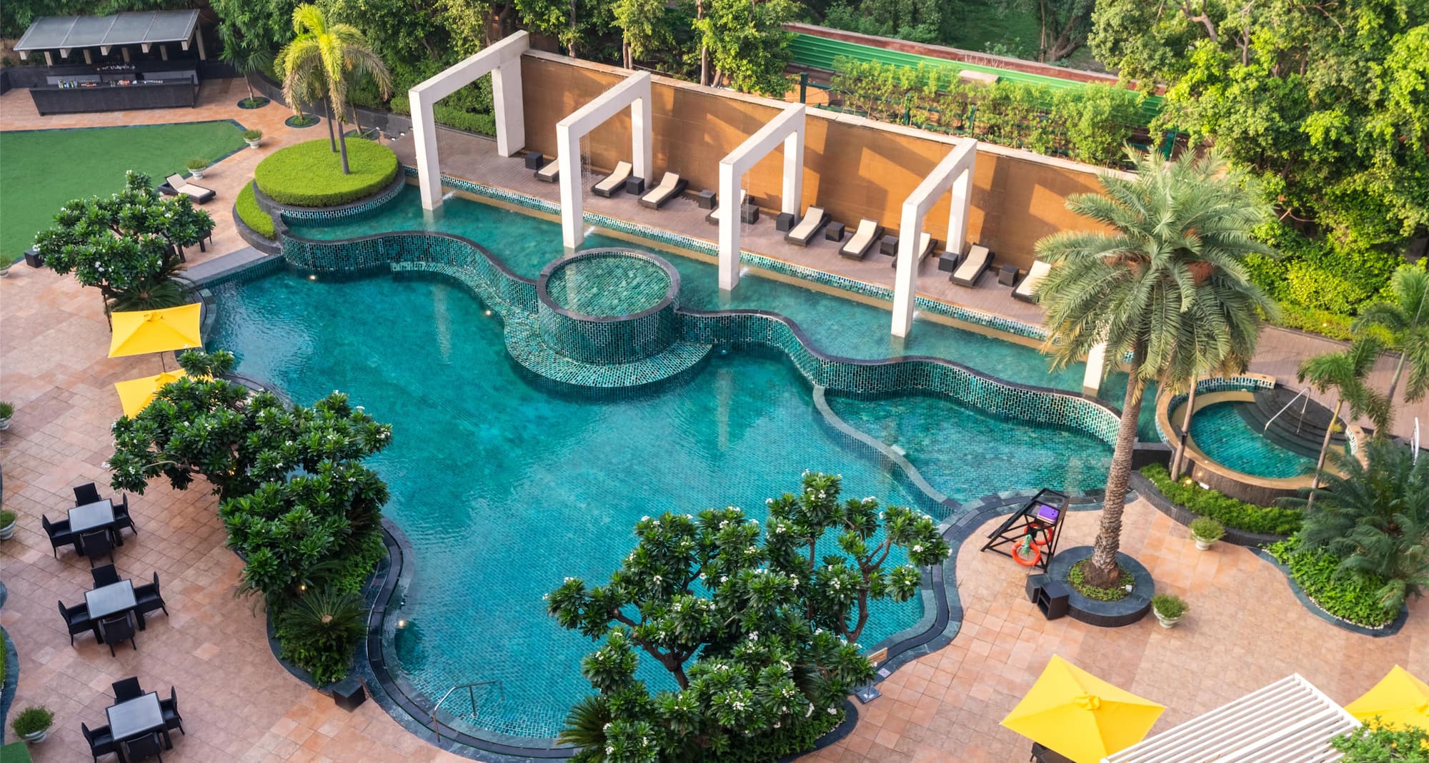 View overlooking the pool