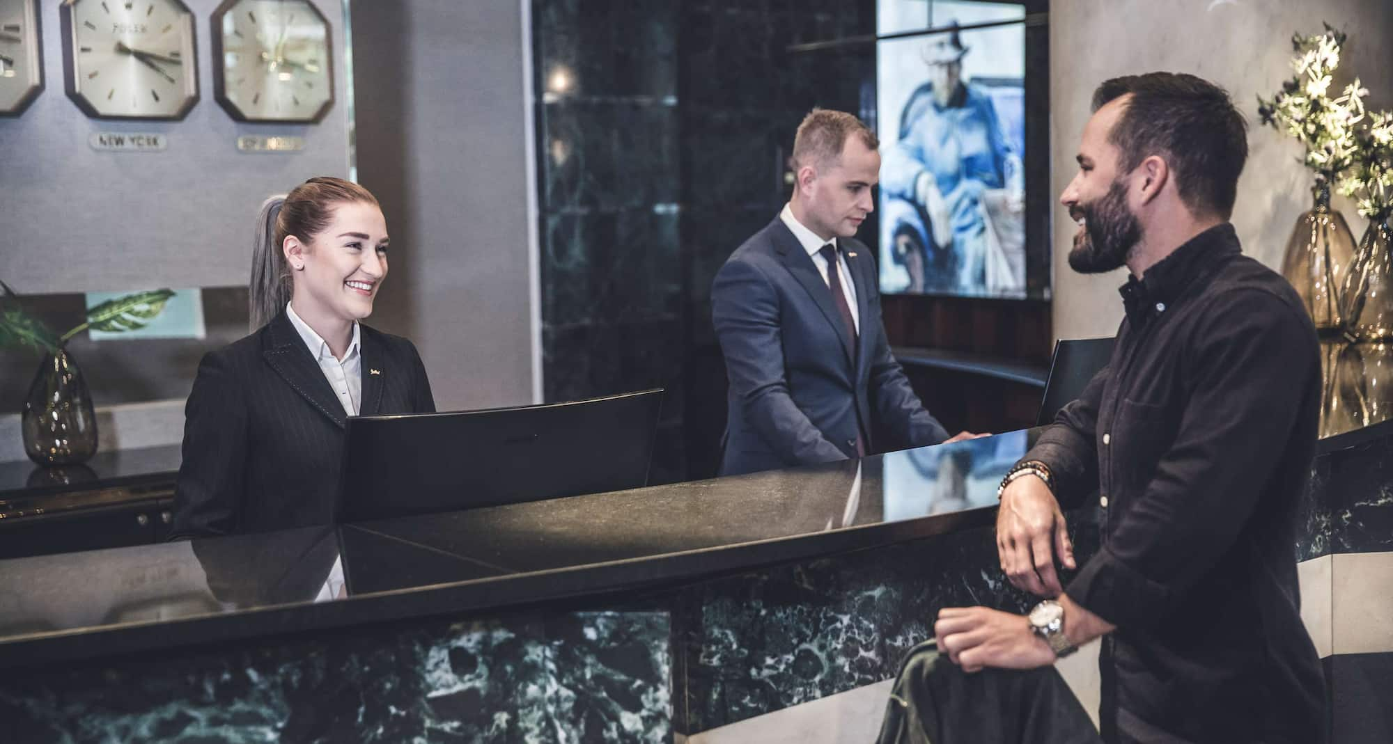 Radisson Blu Plaza Hotel, Oslo - Reception Guest and Staff