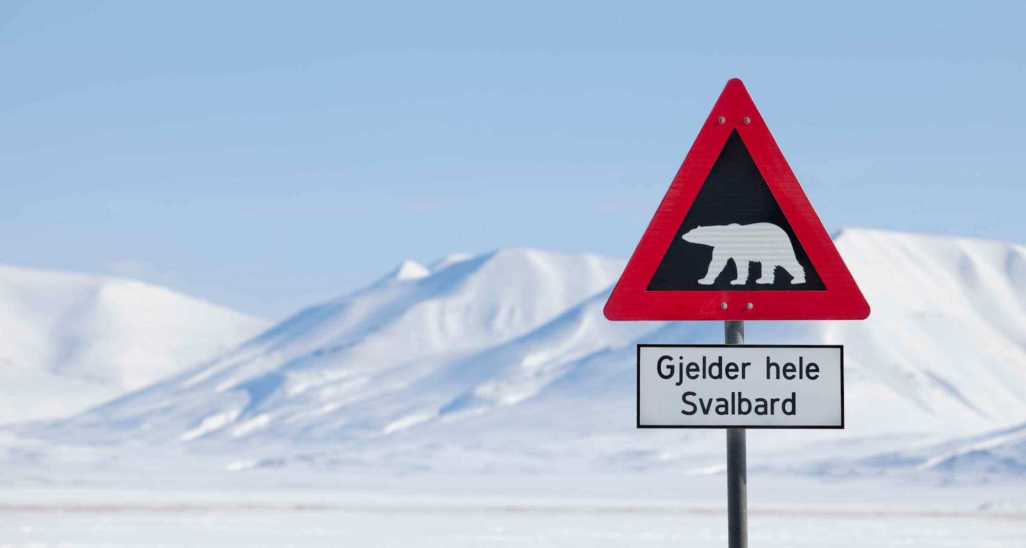 Radisson Blu Polar Hotel, Spitsbergen - Polar bear sign