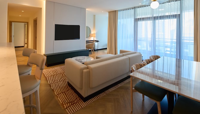 Radisson Blu Residence, Dubai Marina - Living room - Two Bedroom Apartment