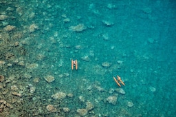Pedalo in the Mediterranean