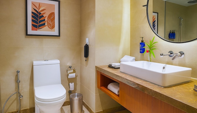 Radisson Blu Resort Dharamshala - Bad im Gästezimmer