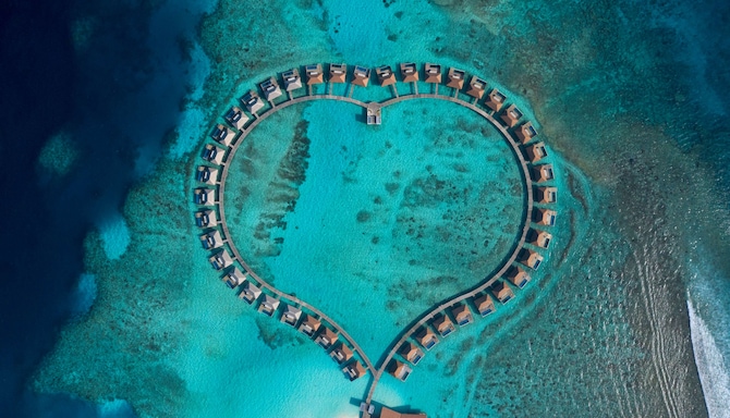 Radisson Blu Resort, Maldives - South wing aerial view