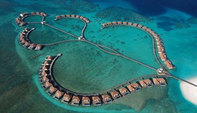 Radisson Blu Resort, Maldives - North wing aerial view