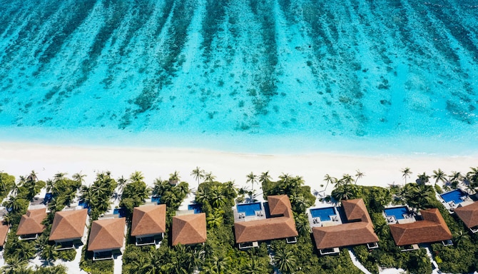 Radisson Blu Resort, Maldives - Beach Villa Aerial View