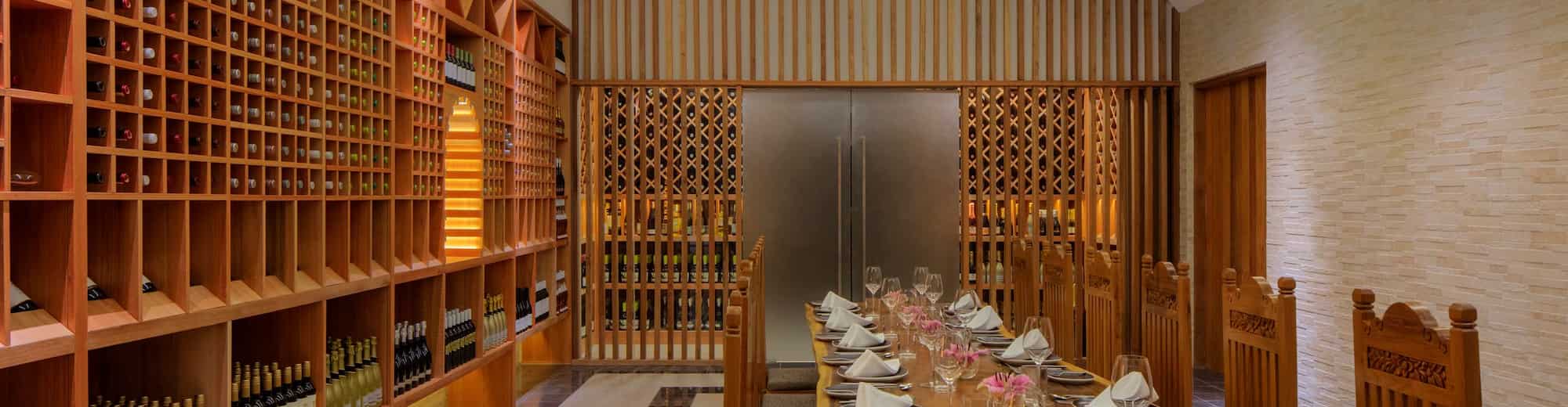 Radisson Blu Resort, Maldives - The Lab wine cellar and experience dining