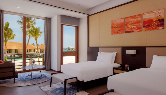 Radisson Blu Resort, Maldives - Three Bedroom Family Beach Villa 2nd floor twin room