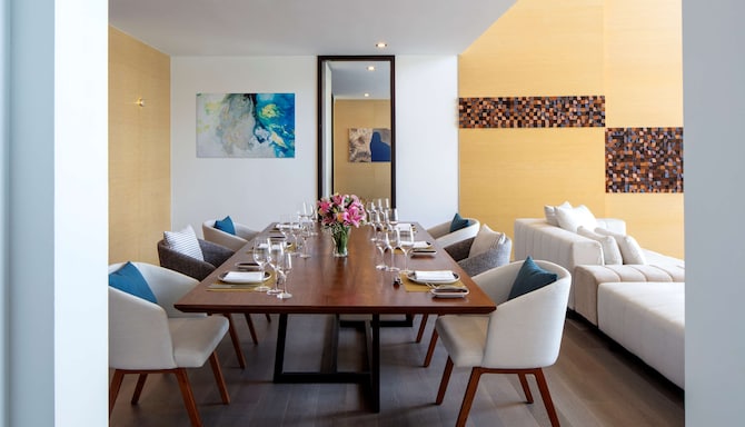 Radisson Blu Resort, Maldives - Dining Area in the Overwater Presidential Villa