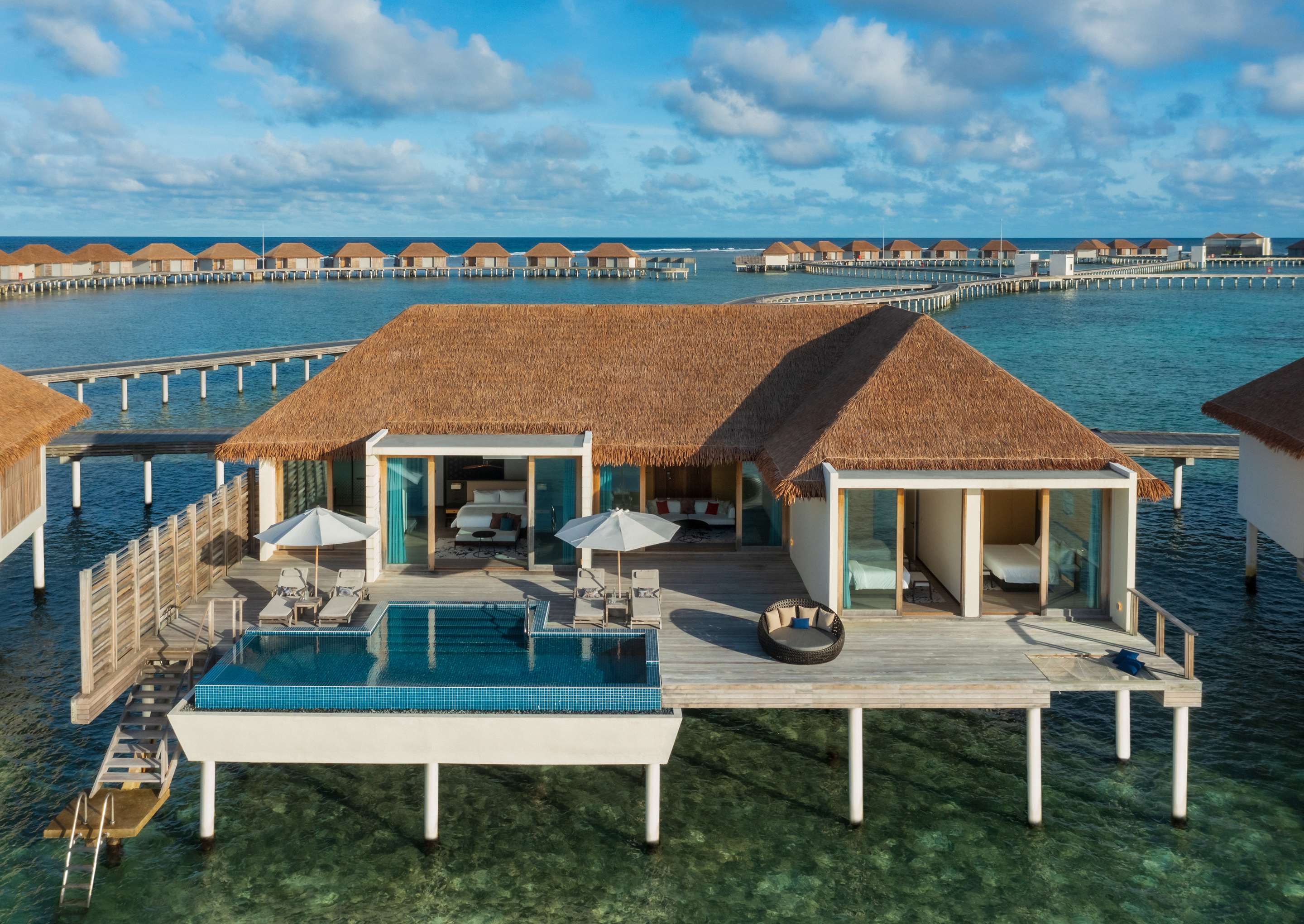 Overwater Villa - 3 Bedrooms - Lagoon View