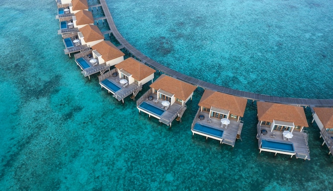 Radisson Blu Resort, Maldives - Aerial Overwater Villas
