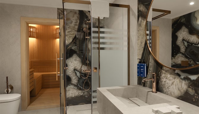 Radisson Blu Resort & Spa, Korek Mountain - Royal Suite Bathroom & Sauna