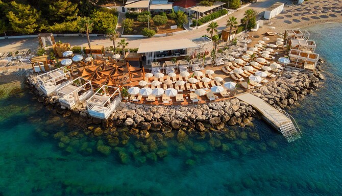 Radisson Blu Resort and Spa, Split - Mistral Beach Club - Wooden Deck - Aerial View
