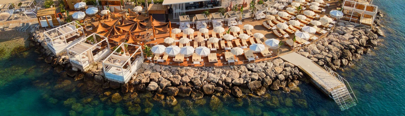 Radisson Blu Resort and Spa, Split - Mistral Beach Club - Wooden Deck - Aerial View