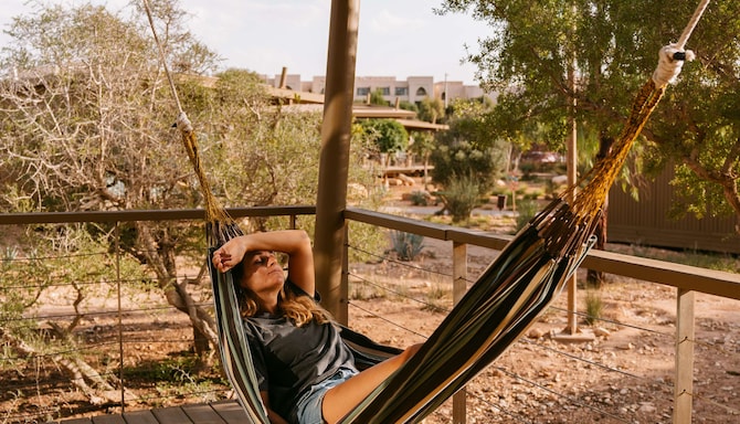 Radisson Blu Resort, Taghazout Bay Surf Village - Hammock in the bungalow