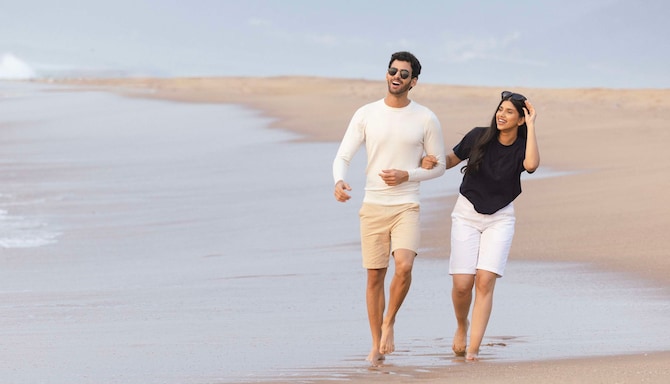 On Visakhapatnam’s golden sands, every step together felt softer and more meaningful