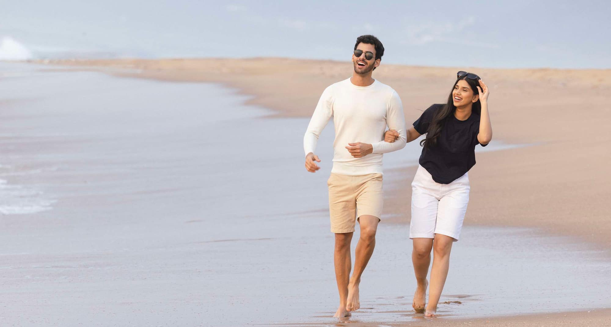 On Visakhapatnam’s golden sands, every step together felt softer and more meaningful