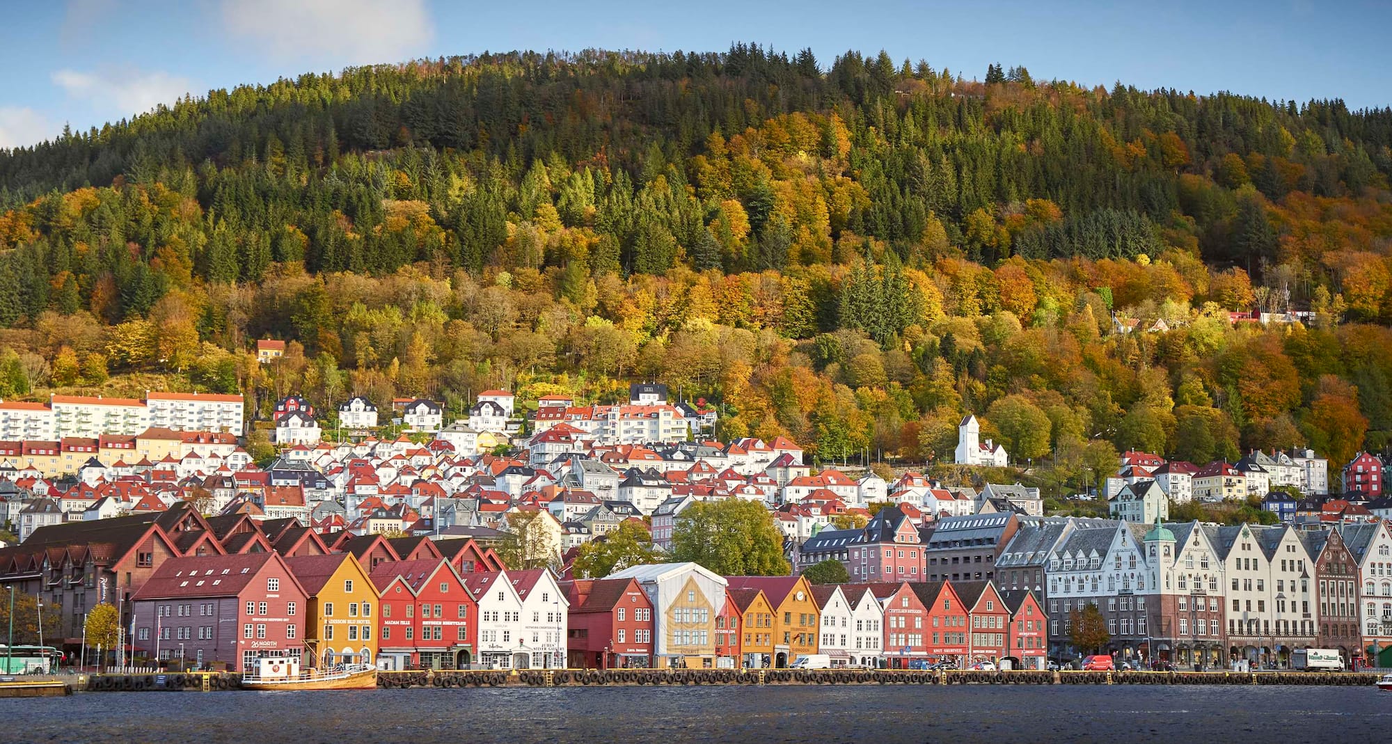 Bryggen and Radisson Blu Royal Hotel, Bergen