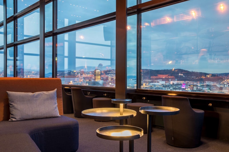 Skybar Oslo Summit rooftop bar in Oslo Radisson Blu
